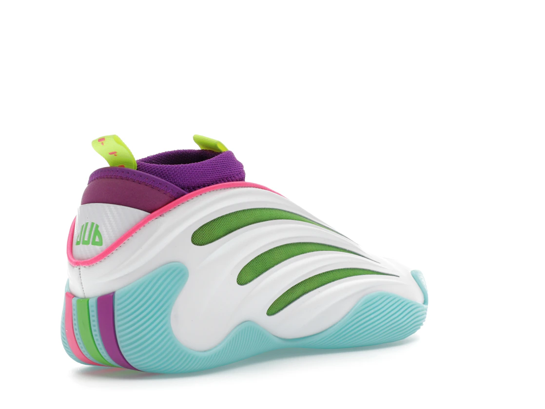 adidas Harden Vol. 9 Jalen Williams White Lucid Lime Pink