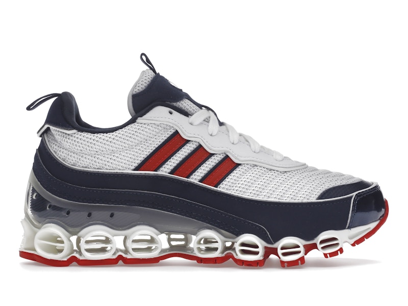 adidas Microbounce T1 White Scarlet Navy Men s EG5394 US