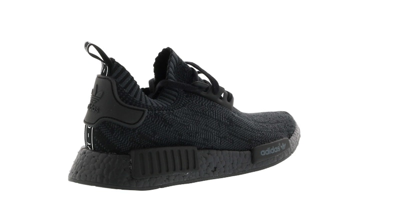 Adidas nmd white with black writing Clearance