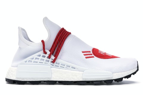 adidas NMD HU Pharrell Human Made White Red Men's EF7223 US