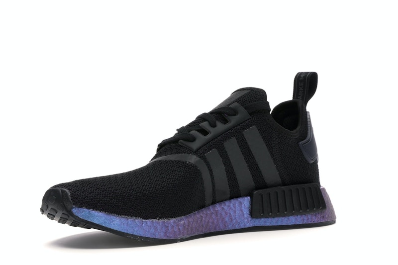 ADIDAS NMD R1 Mens Sz 9.5 Metallic Blue Boost Core Black GoodBye Gravity  FV3645 - £74.16 | PicClick UK