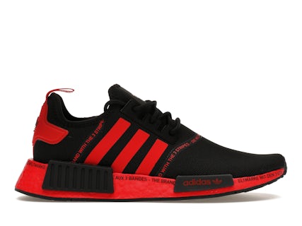 adidas NMD R1 Black Vivid Red Men's HP2971 US