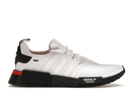 adidas NMD R1 Cloud White Core Black Scarlet Men's HQ2069 US