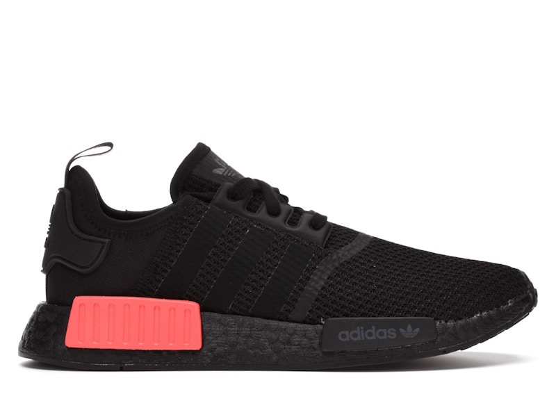 Adidas nmd r1 core black  core black  solar outlet red