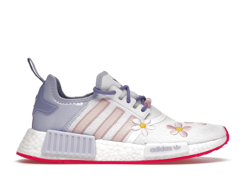 adidas NMD R1 Grey One Grey One Shock Pink (GS)