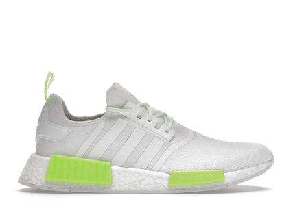 adidas NMD R1 Crystal White Solar Green Men's GW5663-WL US