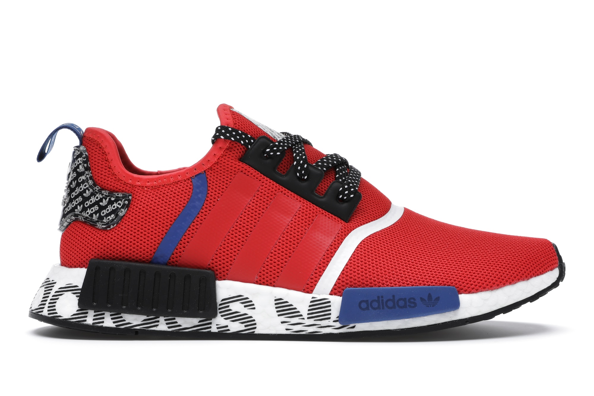 adidas nmd blue and red
