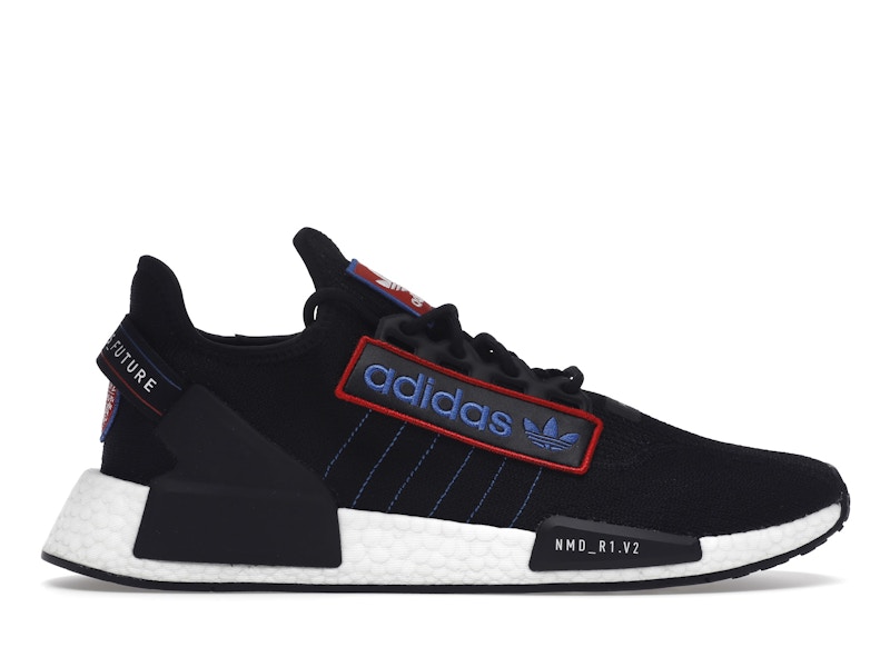 adidas NMD R1 V2 Black Logo Patch Men s GX6266 US