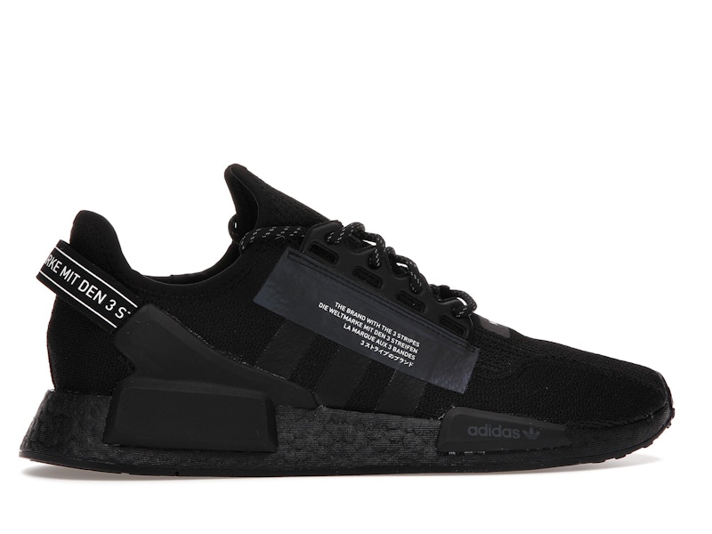 adidas NMD R1 V2 Core Black Iridescent - 360° view 36