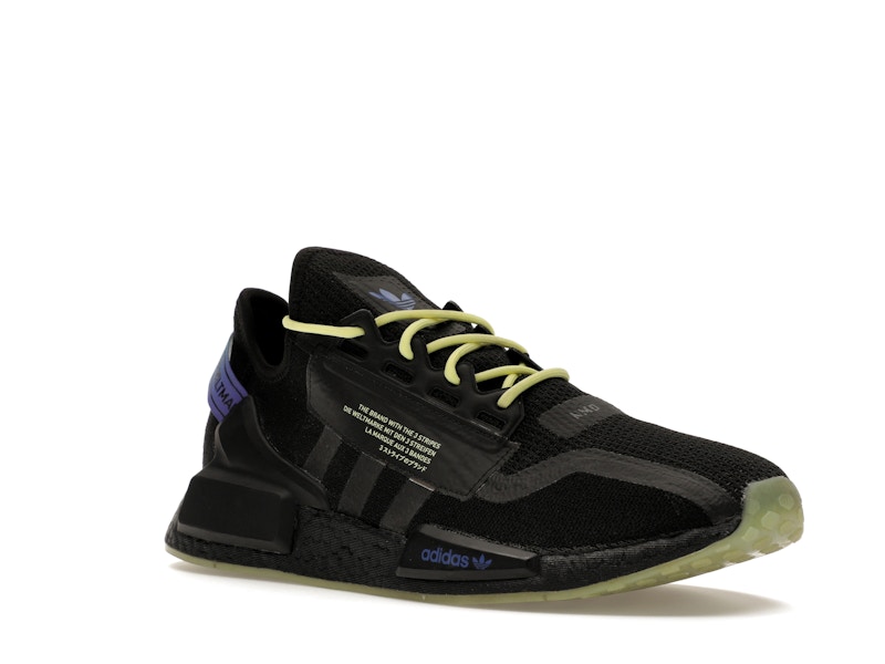 adidas NMD R1 V2 Script Pulse Yellow - 360° view 5