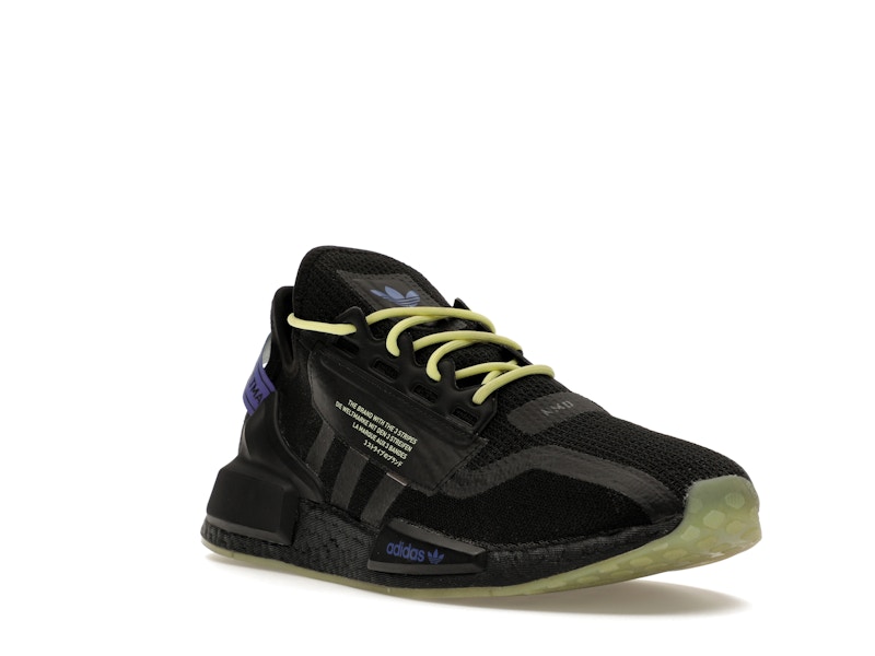 adidas NMD R1 V2 Script Pulse Yellow - 360° view 6
