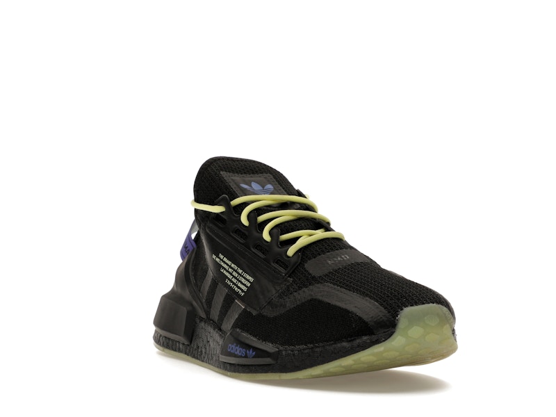 adidas NMD R1 V2 Script Pulse Yellow - 360° view 7