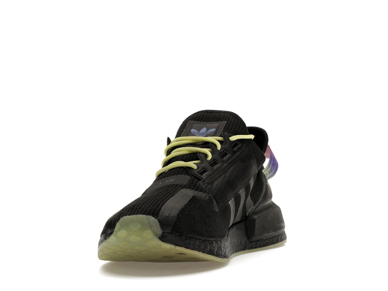 adidas NMD R1 V2 Script Pulse Yellow - 360° view 12