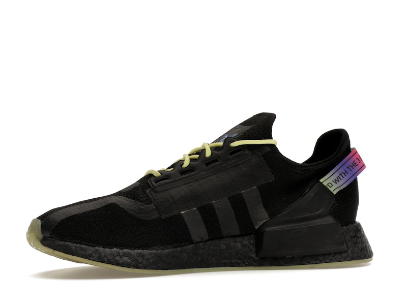 adidas NMD R1 V2 Script Pulse Yellow - 360° view 17