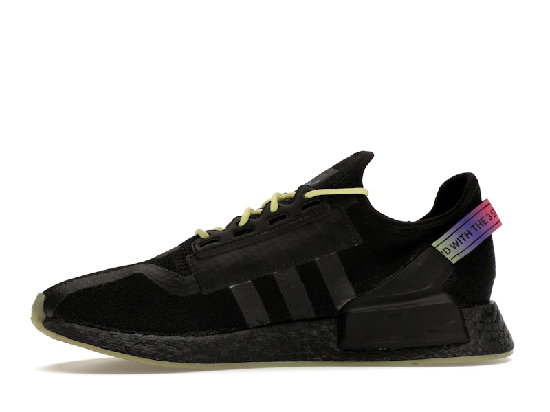 adidas NMD R1 V2 Script Pulse Yellow - 360° view 18