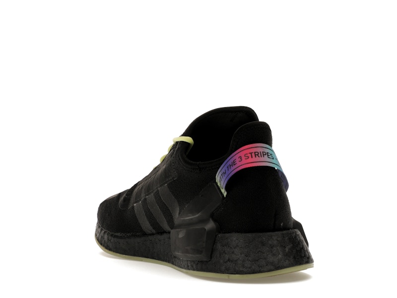 adidas NMD R1 V2 Script Pulse Yellow - 360° view 25