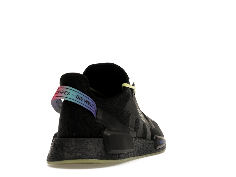 adidas NMD R1 V2 Script Pulse Yellow - 360° view 30