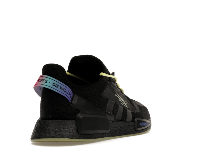 adidas NMD R1 V2 Script Pulse Yellow - 360° view 31