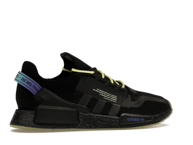 adidas NMD R1 V2 Script Pulse Yellow - 360° view 35