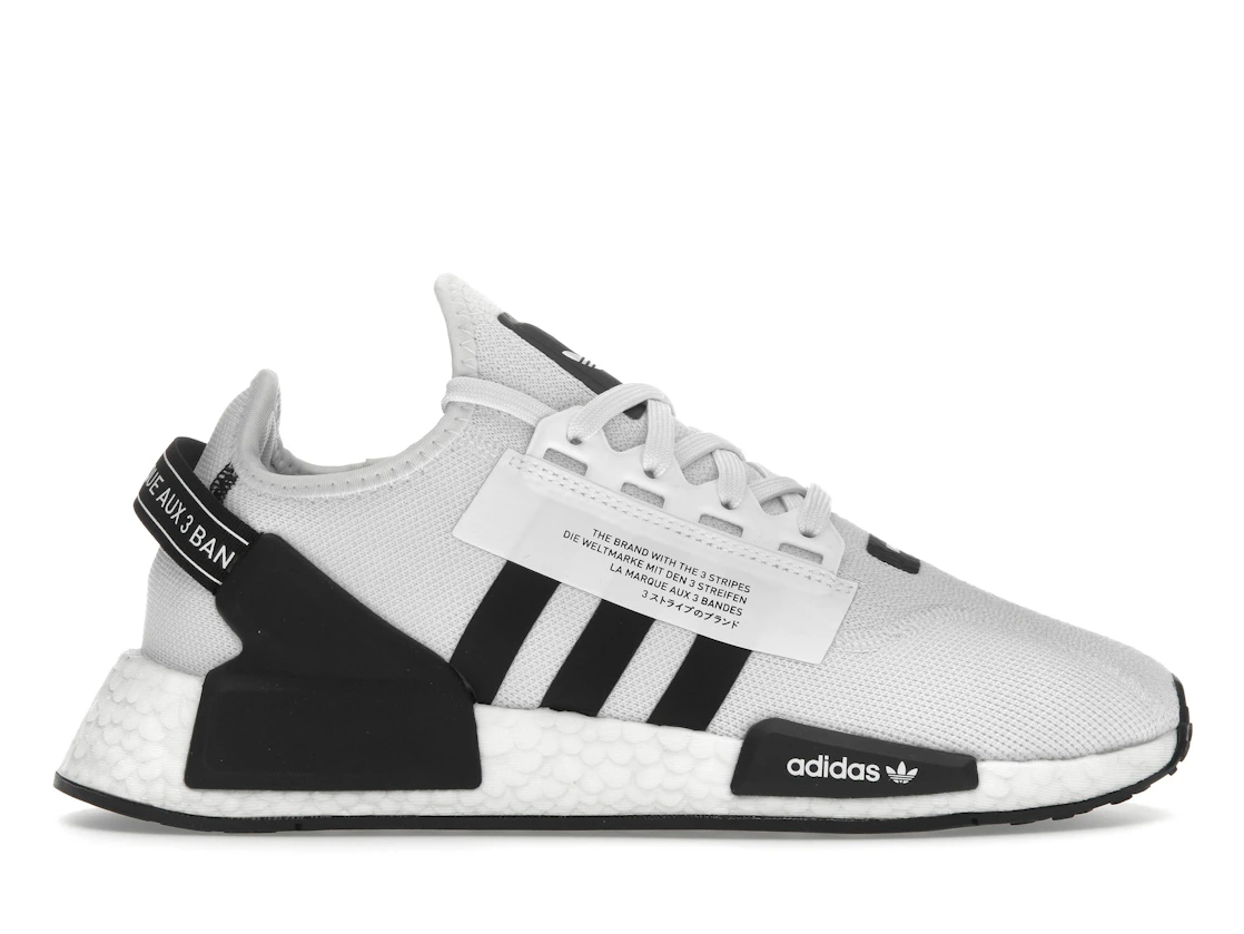 adidas NMD R1 V2 White Black Stripes