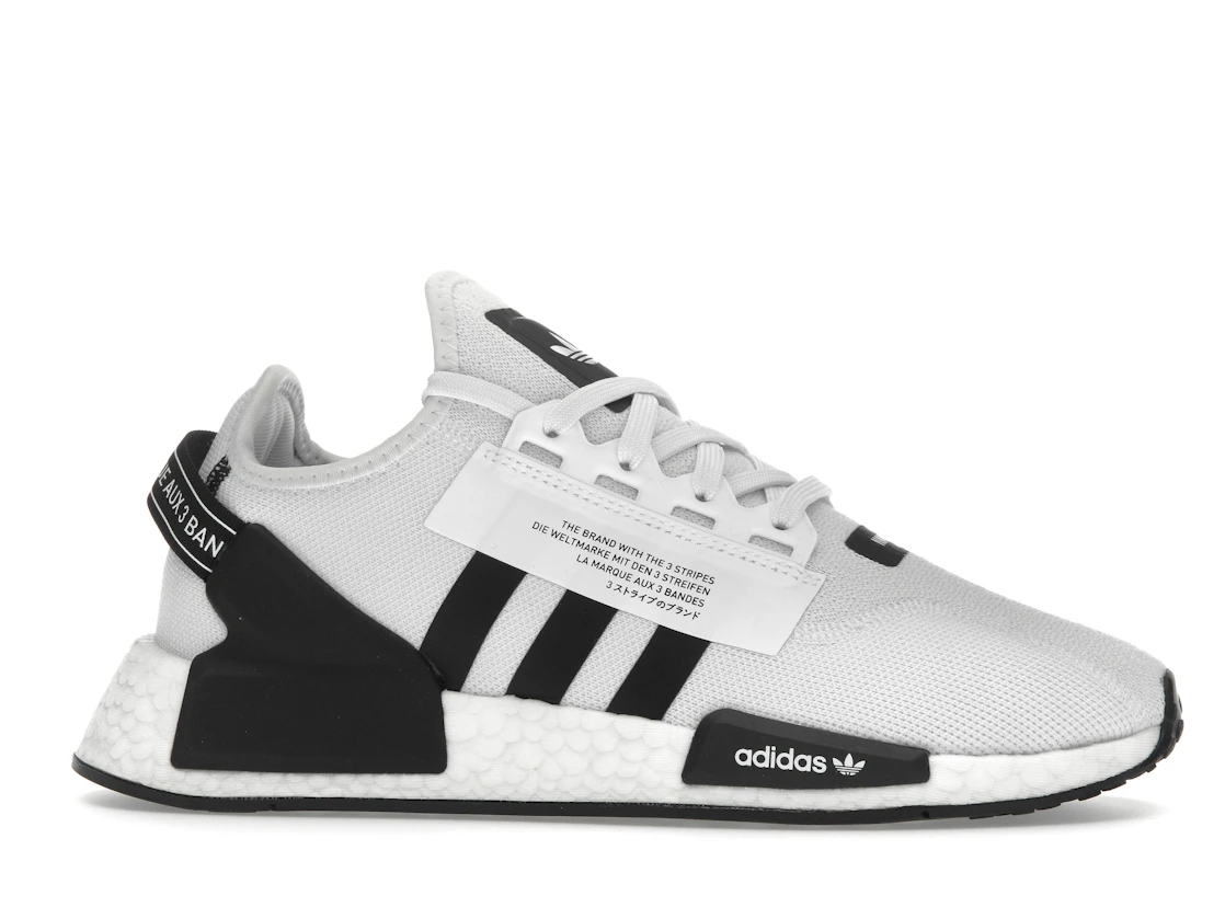 adidas NMD R1 V2 White Black Stripes