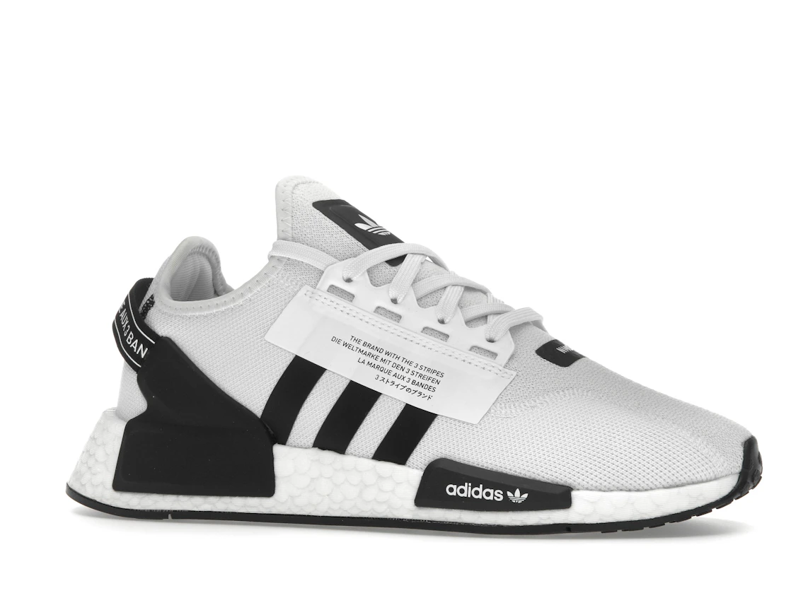 adidas NMD R1 V2 White Black Stripes