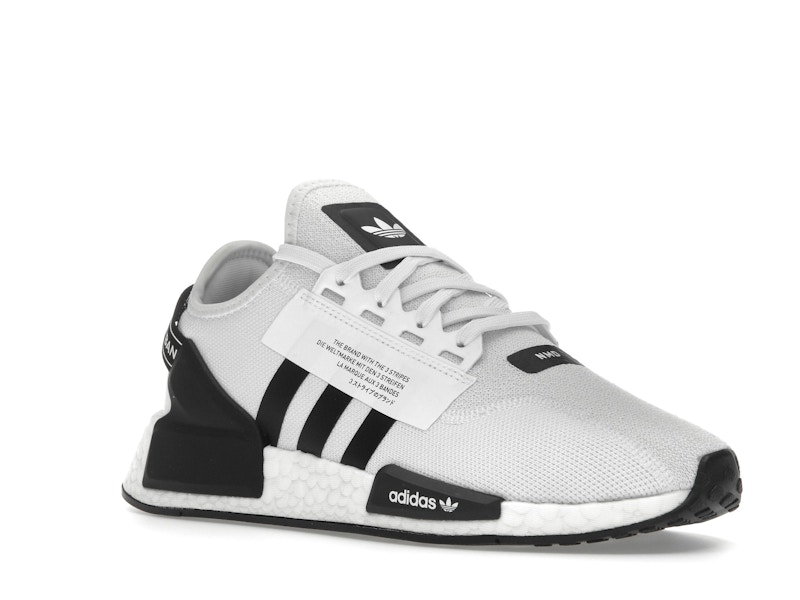 adidas NMD R1 V2 White Black Stripes