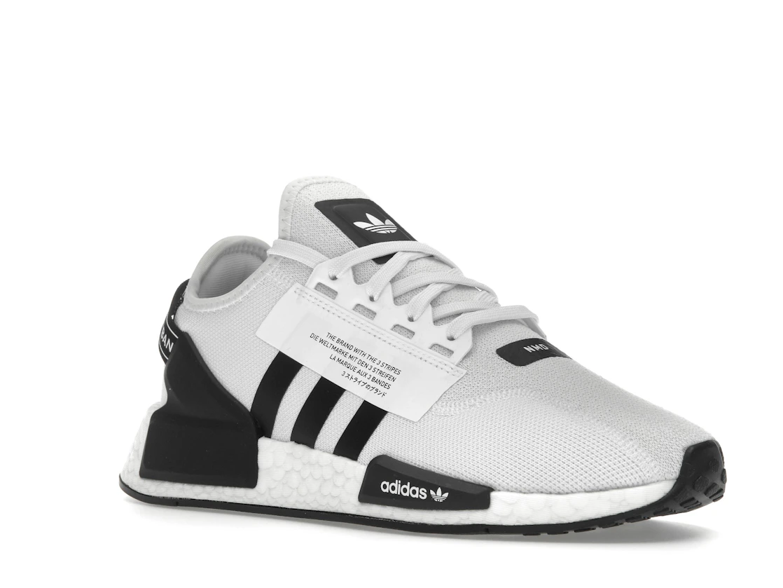 adidas NMD R1 V2 White Black Stripes