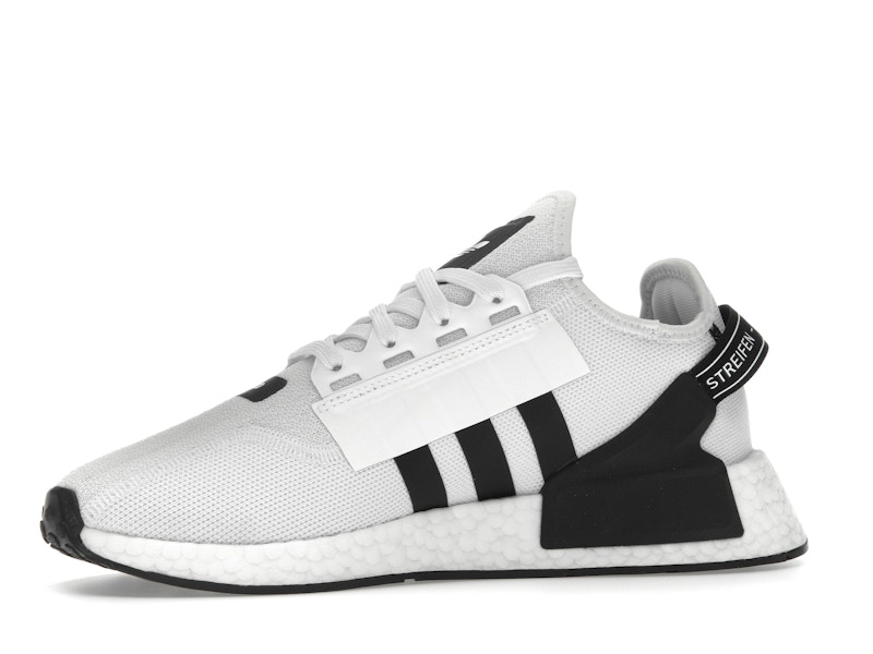 adidas NMD R1 V2 White Black Stripes