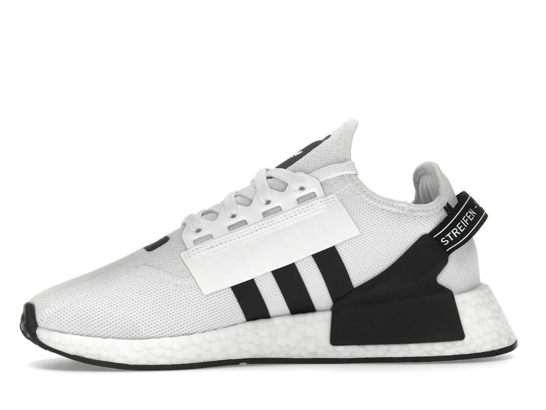 adidas NMD R1 V2 White Black Stripes