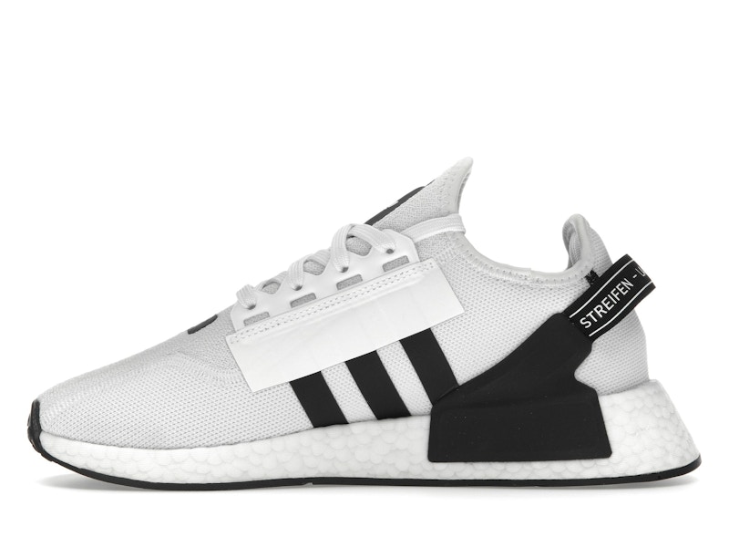 adidas NMD R1 V2 White Black Stripes