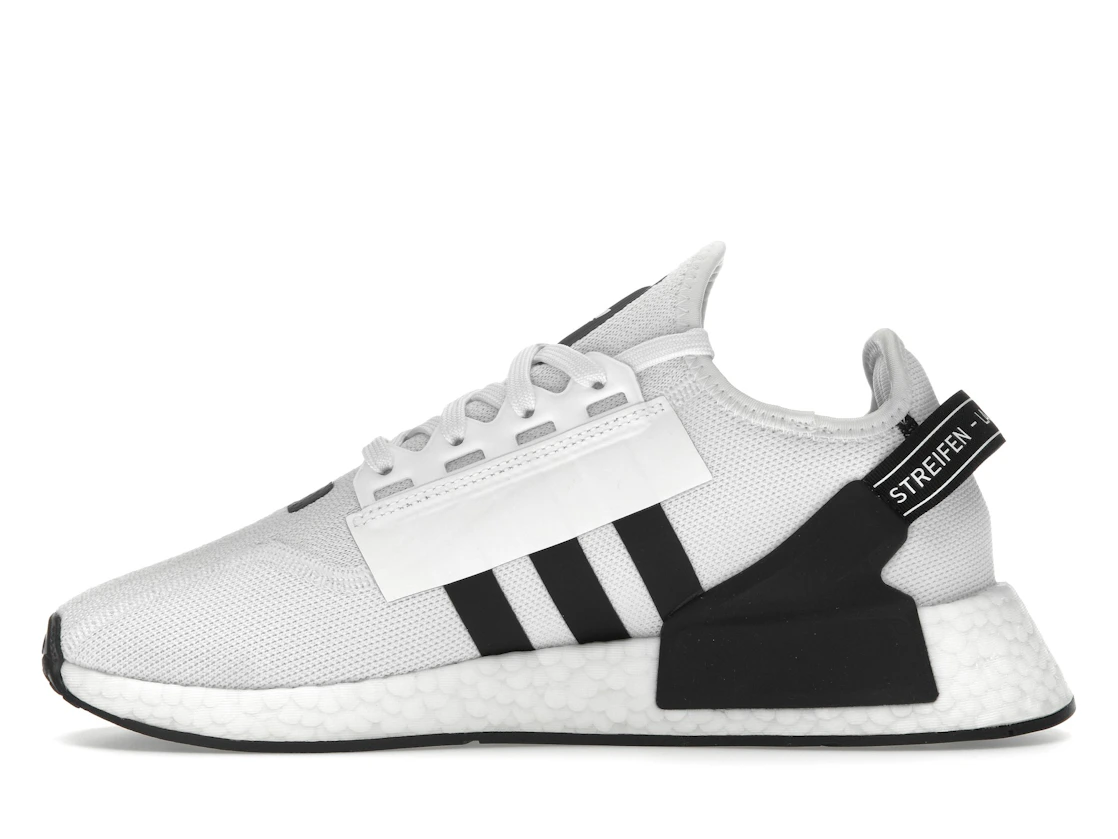 adidas NMD R1 V2 White Black Stripes