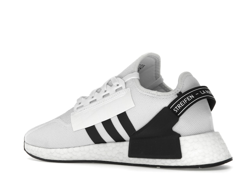 adidas NMD R1 V2 White Black Stripes