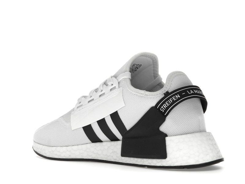 adidas NMD R1 V2 White Black Stripes