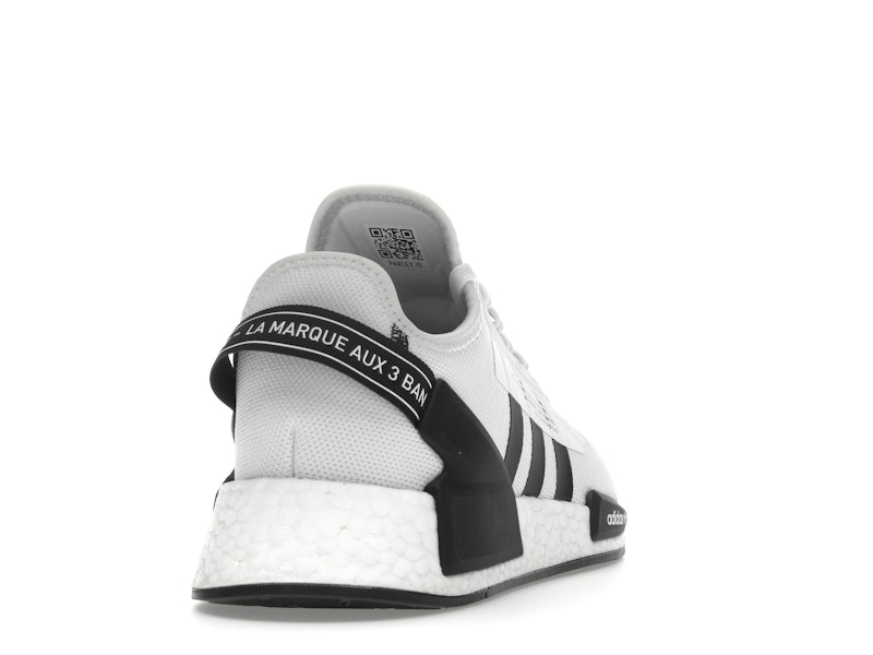 adidas NMD R1 V2 White Black Stripes