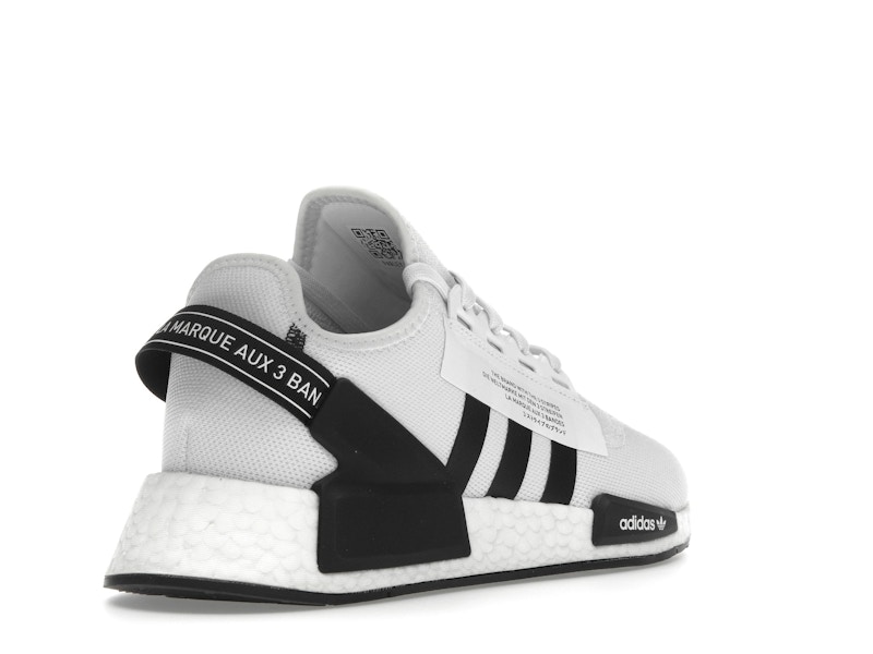 adidas NMD R1 V2 White Black Stripes