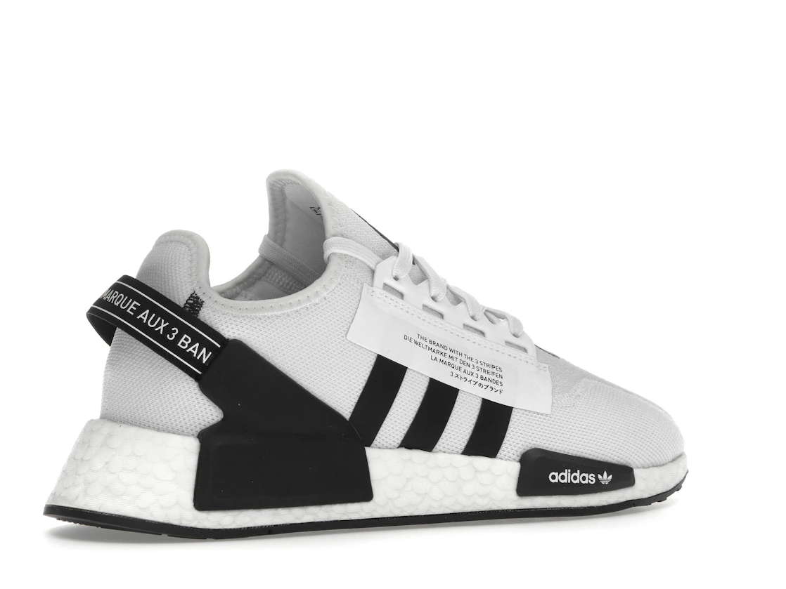 adidas NMD R1 V2 White Black Stripes