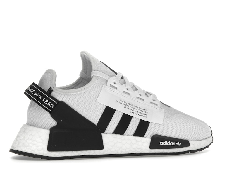 adidas NMD R1 V2 White Black Stripes