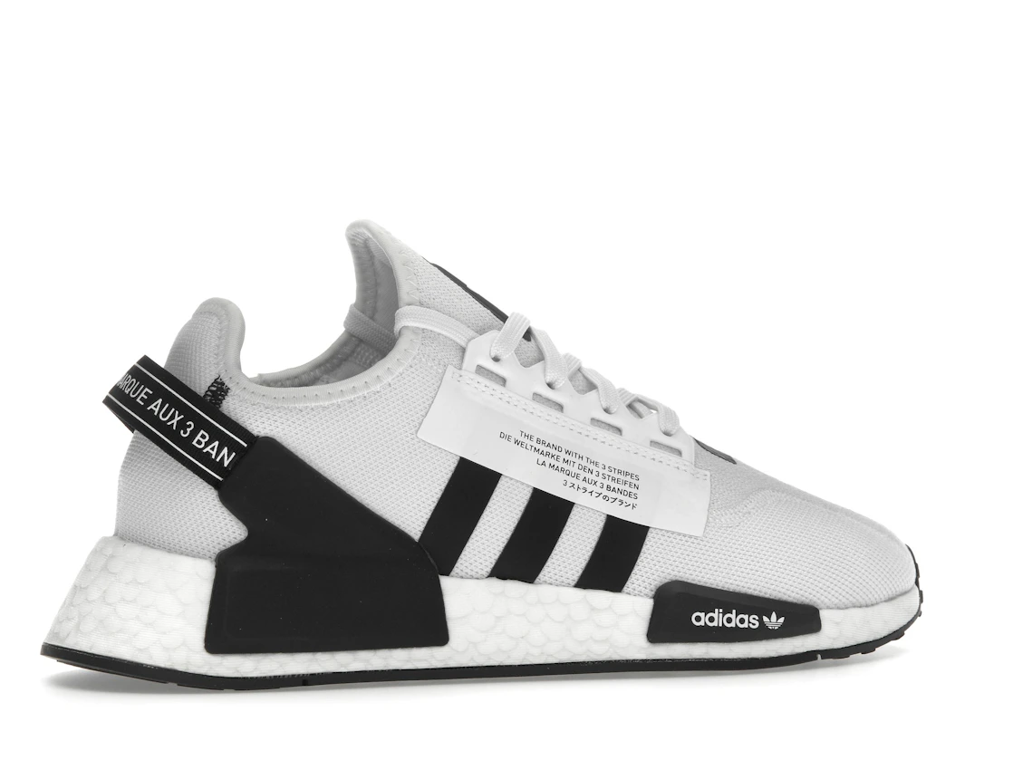 adidas NMD R1 V2 White Black Stripes