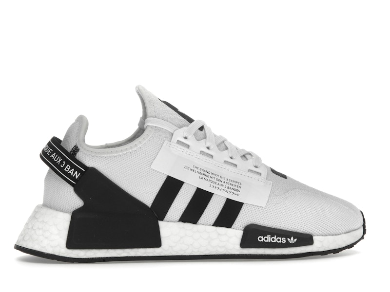 adidas NMD R1 V2 White Black Stripes