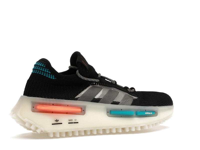 adidas NMD S1 Core Black Blue Orange