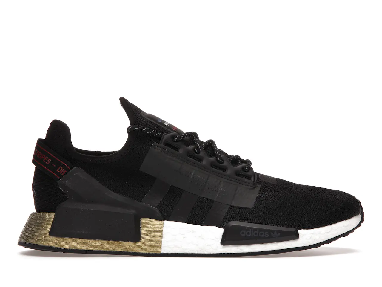 adidas NMD V2 Core Black Gold Metallic Men's - FW5327 - US