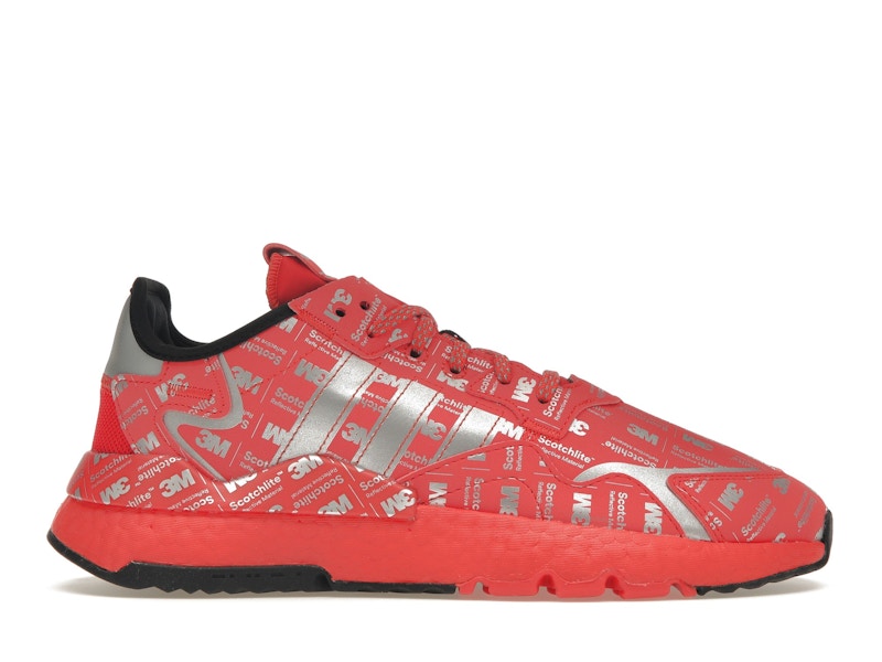 Adidas nite jogger red clearance