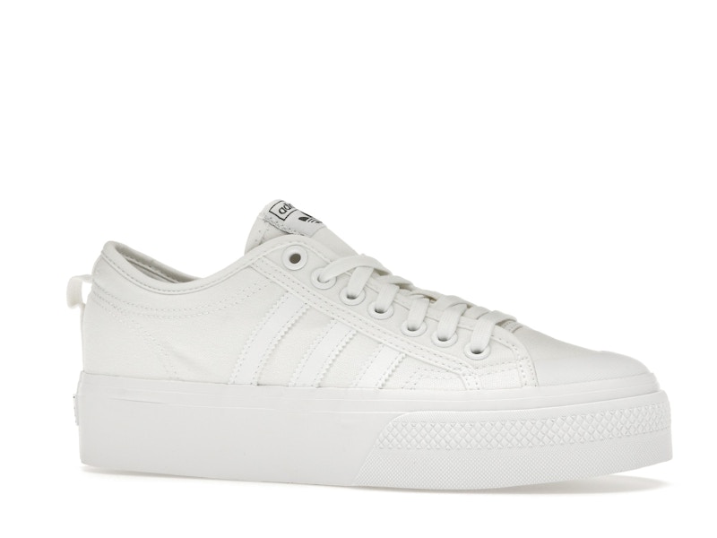 adidas Nizza Platform Triple White (Women's)