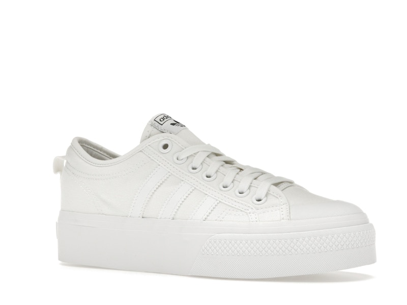 adidas Nizza Platform Triple White (Women's)