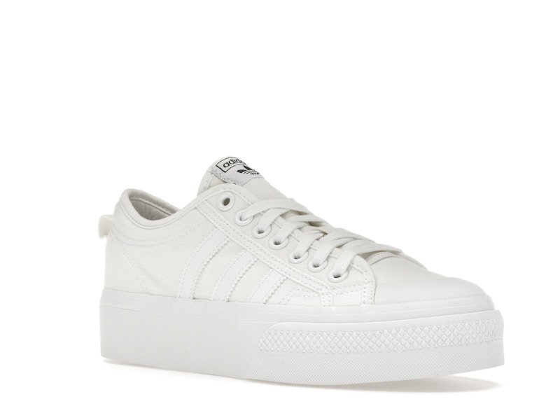 adidas Nizza Platform Triple White (Women's)