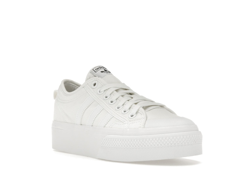 adidas Nizza Platform Triple White (Women's)