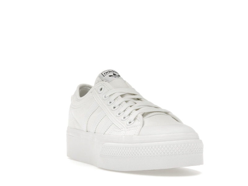 adidas Nizza Platform Triple White (Women's)