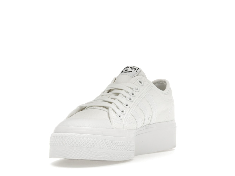 adidas Nizza Platform Triple White (Women's)
