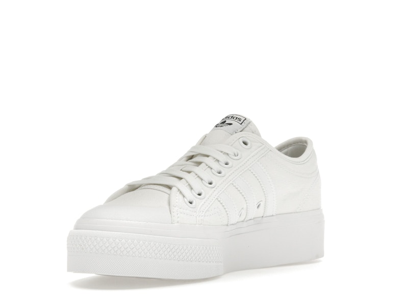 adidas Nizza Platform Triple White (Women's)